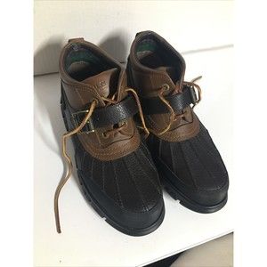 Polo Ralph Lauren Dover II Leather Duck Boots Size 11.5